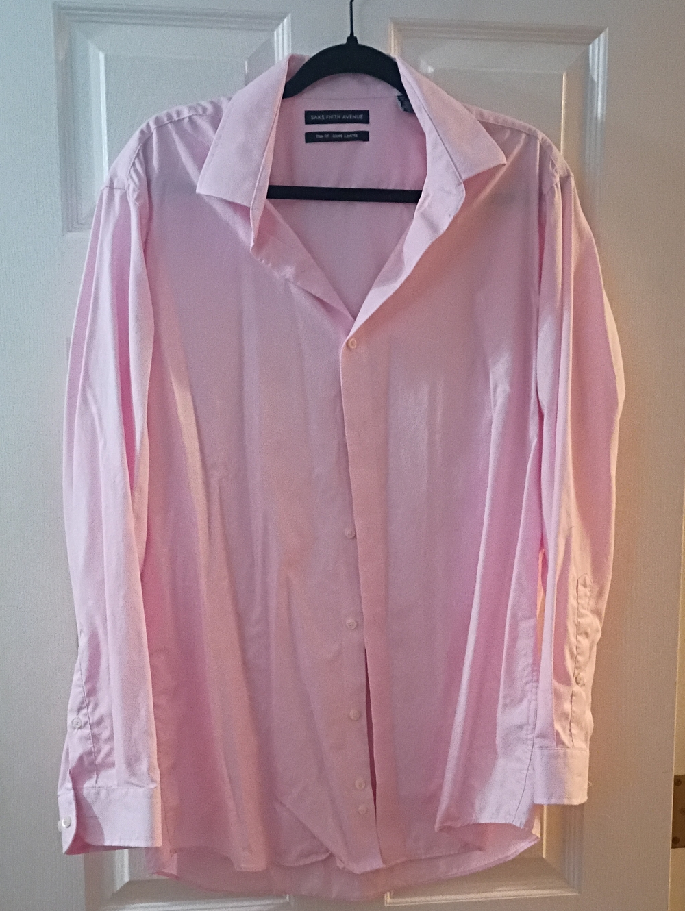 Saks Fifth Avenue Light Pink Long-Sleeve Dress Shirt